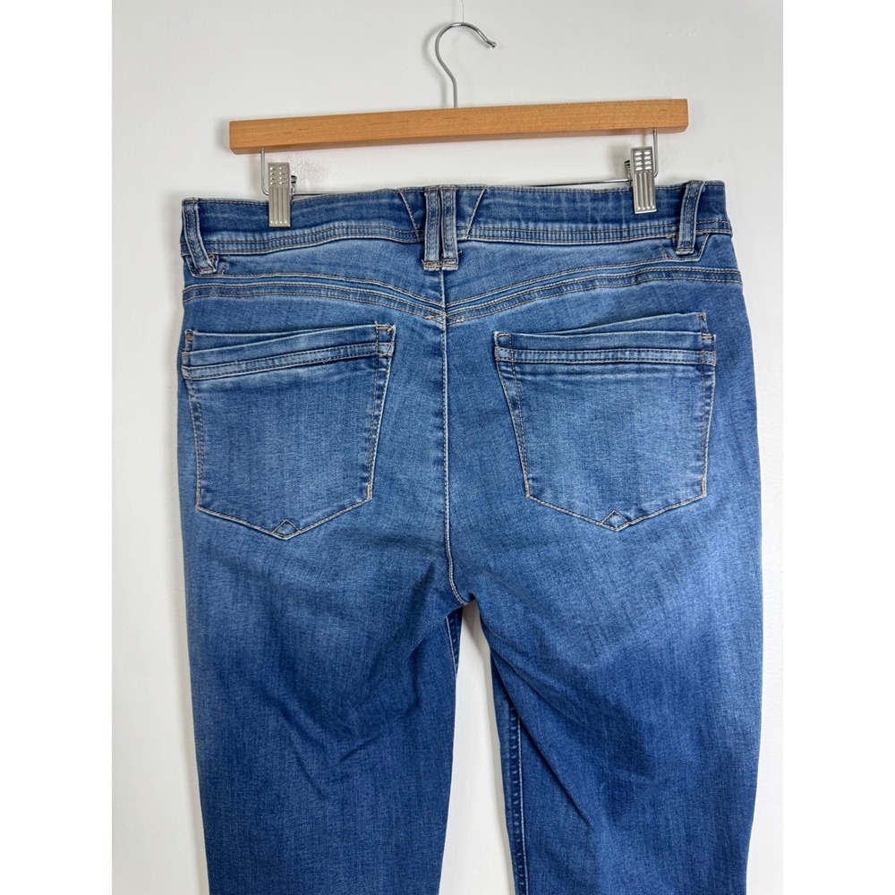 Flattering Democracy Womens 12 Ab-solution Skinny Jeans Blue Medium Wash Stretch - Picture 4 of 11